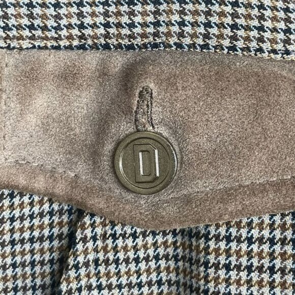 Dolce & Gabbana Women Capri Pants in Houndstooth W Calfskin Details Sz 42 US 10 - Picture 16 of 16